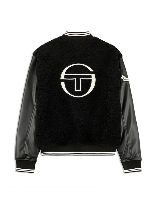 Black Sergio Tacchini Varsity Jacket
