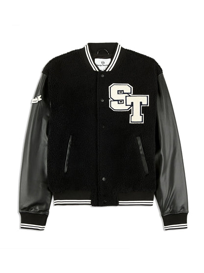 Black Sergio Tacchini Varsity Jacket