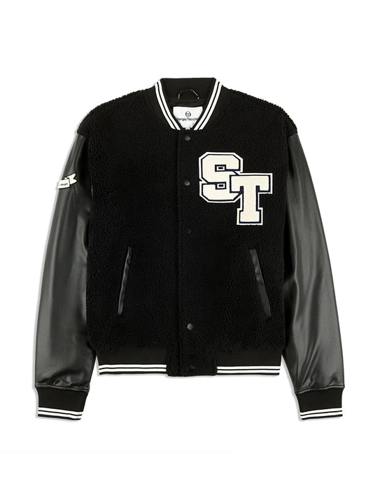 Black Sergio Tacchini Varsity Jacket